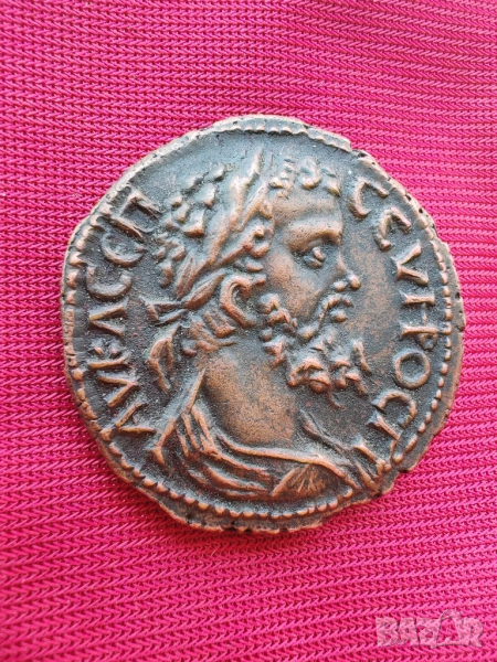 Антична бронзова монета, древен Рим. , снимка 1
