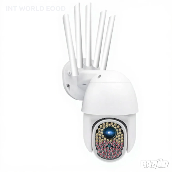 82 LED 1080P 2MP Външна WiFi Охранителна Камера с 360° Панорамно Завъртане IP66 Водоустойчивост V380, снимка 1