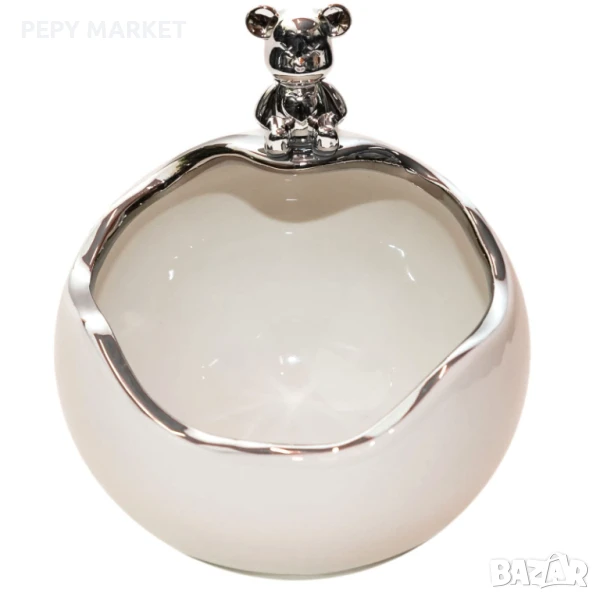 Декоративна купа за съхранение Керамична купа за съхранение на настолни бижута, бутилки за парфюми, , снимка 1