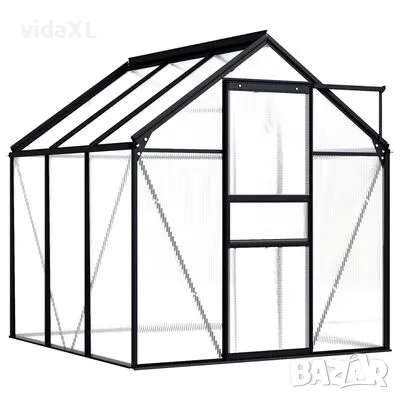 vidaXL Оранжерия, антрацит, алуминий, 3,61 м³(SKU:48209, снимка 1