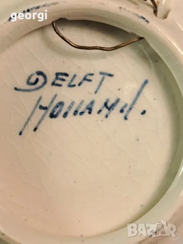 декоративна порцеланова чиния Delft 25/4, снимка 3 - Декорация за дома - 50248381