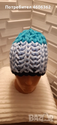 различни видове ръчно изплетени шапки, снимка 7 - Шапки - 51906292