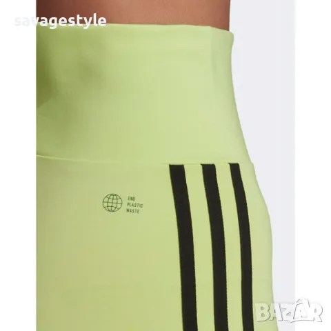 Дамски клин ADIDAS Adicolor Classics Primeblue High-Waisted Short Tights Yellow, снимка 4 - Клинове - 48818853