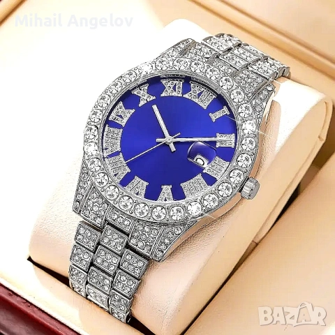 Часовник с Кристали , снимка 2 - Мъжки - 53924568