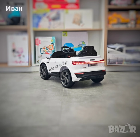 ПРОМОЦИЯ ДО 24.12!НОВО!Акумулаторен джип Audi SQ8 WHITE с 12V батерия,МЕКИ ГУМИ, снимка 8 - Електрически играчки - 51728840