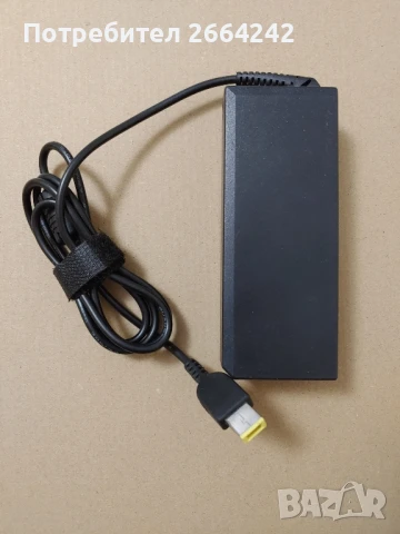 Зарядно Lenovo 90w (правоъгълна букса), снимка 2 - Лаптоп аксесоари - 50539197