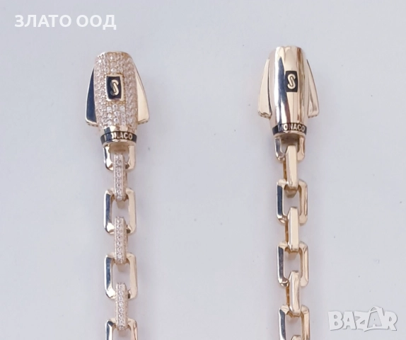 Златни гривни тип Monaco  14К, снимка 4 - Гривни - 47454468