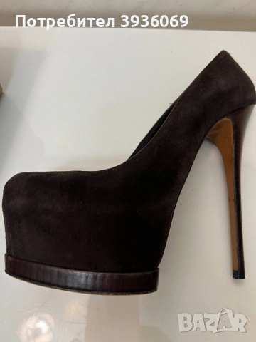 Луксозни италиански обувки Gianmarco Lorenzi,обути само на конкурс, снимка 6 - Дамски обувки на ток - 52628955