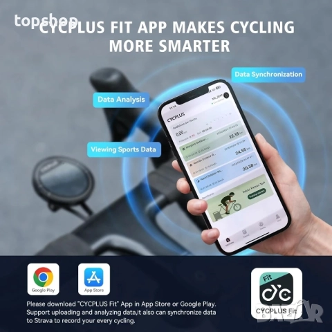 Нов компютър за велосипед CYCPLUS GPS, безжичен, ANT+ Bluetooth скоростомер, километраж, IPX6 вод..., снимка 9 - Велосипеди - 51636476