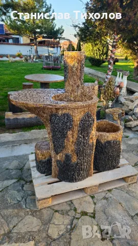 Градински чешми от щампован бетон