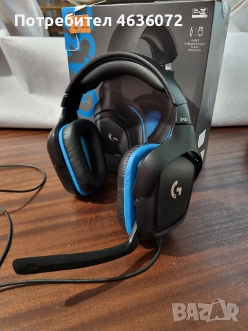 Logitech G432 , снимка 3 - Слушалки за компютър - 53294914