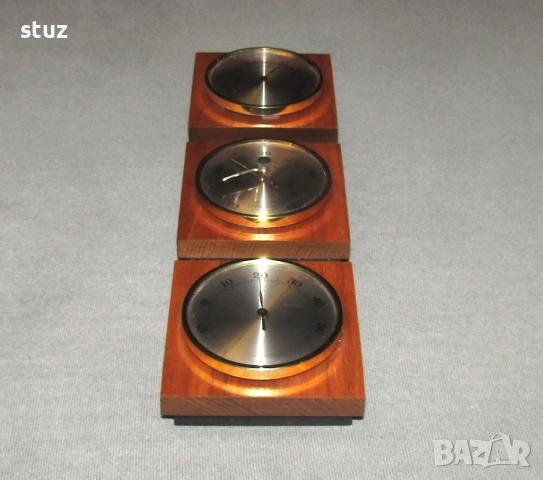 Tроен уред за стена, барометър, влагомер и термометър , снимка 7 - Други - 53572039