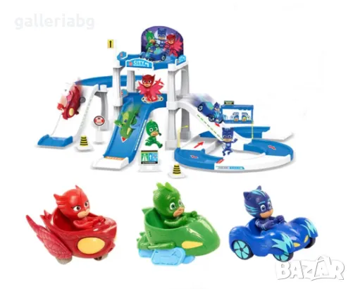 Комплект фигурки с писта PJ Masks, снимка 1 - Коли, камиони, мотори, писти - 47233300