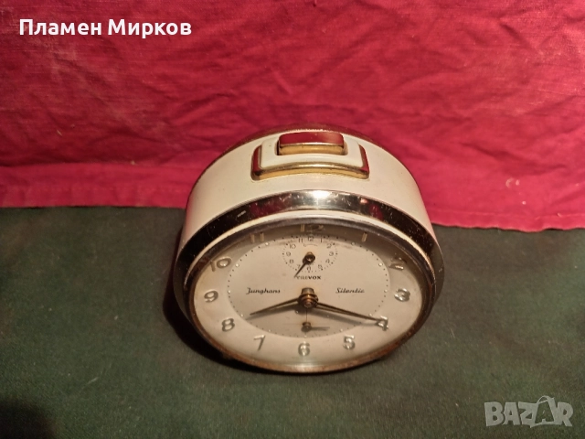 Антикварен будилник Junghans Trivox, снимка 6 - Антикварни и старинни предмети - 52566748