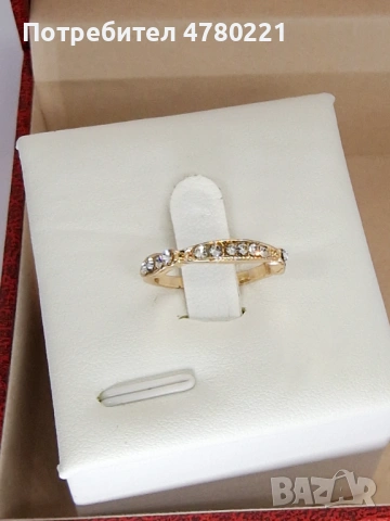 Classic Crystal Band Ring 💎 | дамски пръстен с камъчета