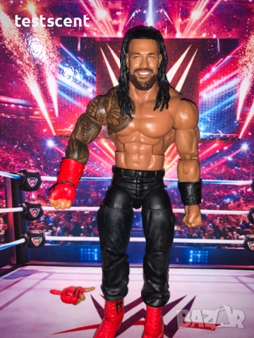 Екшън фигура WWE Roman Reigns Роман Рейнс ELITE SERIES Bloodline mattel figure елит, снимка 13 - Колекции - 48384867