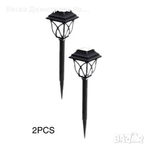 Комплект  6 броя соларни лампи за осветяване на алеи и пътеки в градината H LED32, снимка 6 - Друга електроника - 49731629