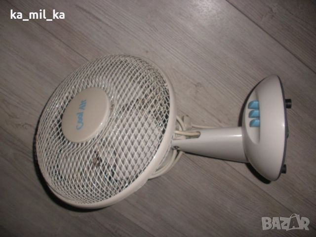 Настолен вентилатор - работещ, снимка 4 - Вентилатори - 52567678