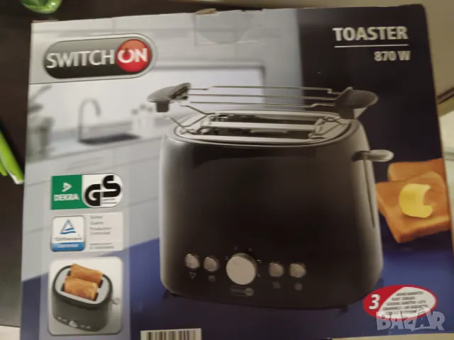  Toaster SWITCH –ON 870 W,(220/230 V – 50 Hz., снимка 5 - Тостери - 47243153