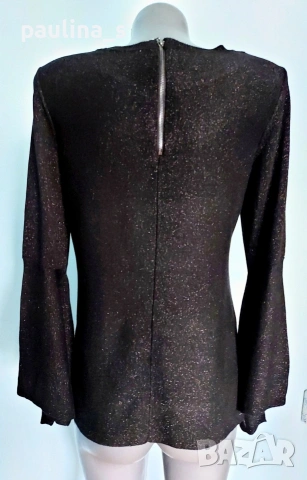 Три различни броя / Луксозна блуза с ламе и с цветя "Melanie lyne", "SNO skins" и България , снимка 4 - Туники - 36537131