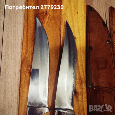 Ловни масивни ножове с дръжки от еленов рог, снимка 9 - Ножове - 49869257