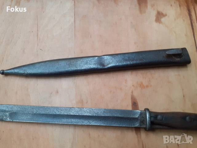 Щик нож байонет за пушка Маузер К-98 с кания WW2, снимка 5 - Антикварни и старинни предмети - 53270126