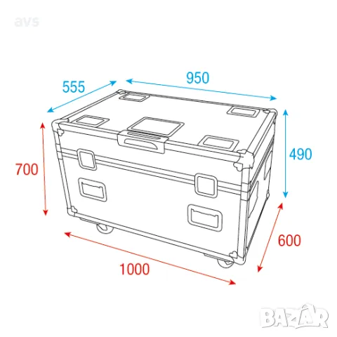 Кейс Infinity Case for 4x Furion W402 WashBeam, снимка 4 - Други - 48822229