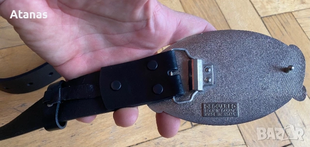 Колан DSQUARED естествена кожа, снимка 3 - Колани - 53901550