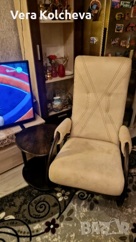 Люлеещ се стол с масичка, снимка 5 - Столове - 52380940