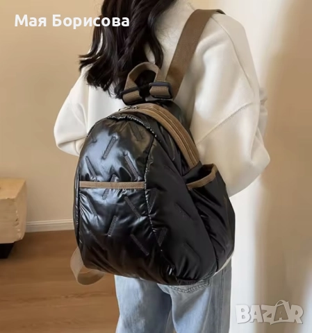 Дамска пухена раница, снимка 3 - Раници - 52209733