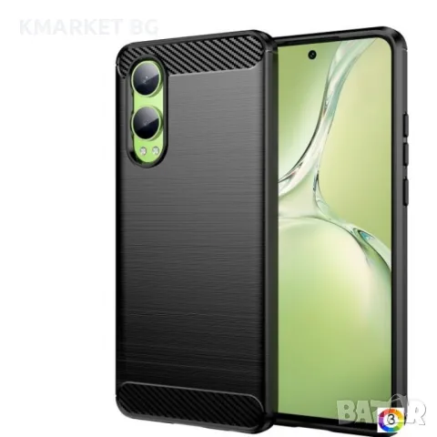 OnePlus Nord CE4 Lite 5G Удароустойчив Carbon Fiber Калъф и Протектор, снимка 1 - Калъфи, кейсове - 48959845