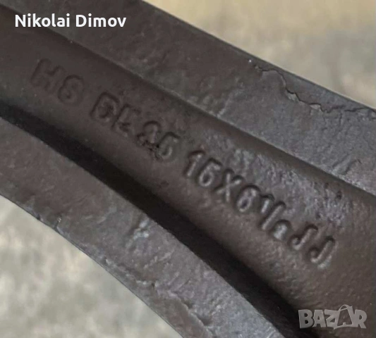 Джанти 4х100 15" 8.5J Et35, снимка 3 - Гуми и джанти - 53386988