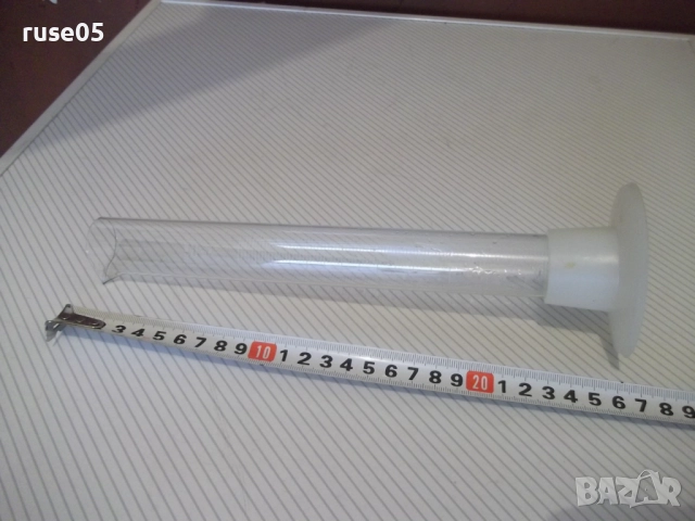 Мензура цилиндрична стъклена с поставка, снимка 5 - Лаборатория - 52423180