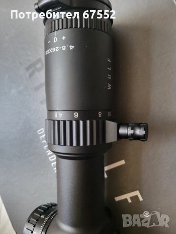 Оптика в първо фокална Wulf Defender 4.8-26x56 с подсветка и 34мм. тубос., снимка 4 - Оборудване и аксесоари за оръжия - 51707022