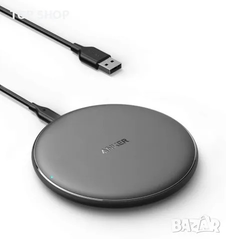 Anker A2503, безжично зарядно устройство 313, Qi-Certified 10W Max за iPhone,AirPods, снимка 1 - Друга електроника - 48781369