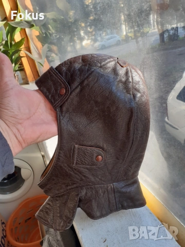 Страхотен кожен пилотски шлем боне ВСВ