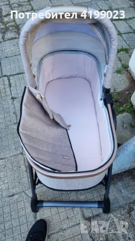 Бебешка количка Peg Perego YPSI Lounge + столче Lounge + изо база, снимка 4 - Детски колички - 46891834