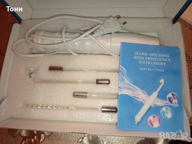 Нов Професионален Дарсонвал за Кожа с Антибактериално Действие, 4 Приставки , снимка 8 - Масажори - 53514764