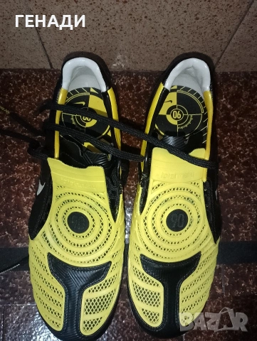 Бутонки Nike T90 Laser II yellow air zoom 40,5 размер., снимка 6 - Спортни обувки - 54284502