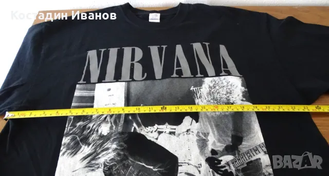 Nirvana Bleach скъсена мъжка тениска - метал рок, снимка 4 - Тениски - 47017518