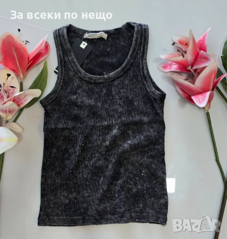 Дамски Ежедневен Спортен Летен Потник С Апликация От Камъни Код VL-96