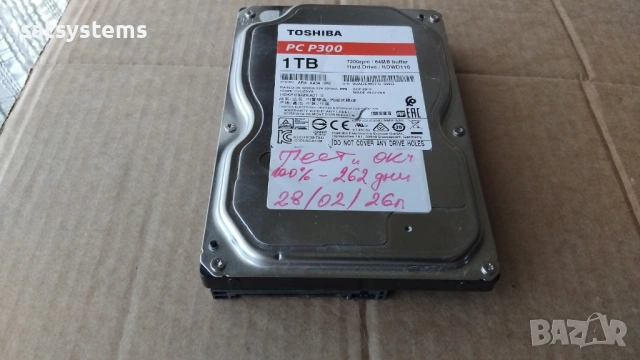 Хард диск Toshiba PC P300 HDWD110 1TB SATA 6.0Gb/s