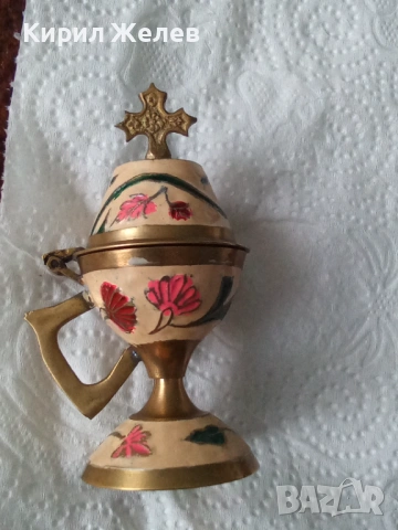 Бронзов тамянник кадилник 53797, снимка 3 - Колекции - 53503391
