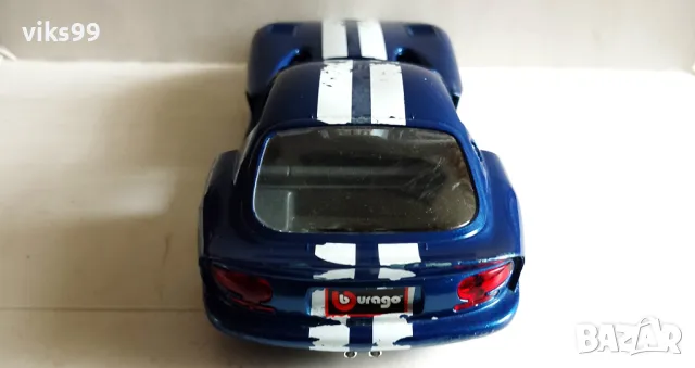 Bburago Dodge Viper GTS Coupe Made in Italy - Мащаб 1:24, снимка 5 - Колекции - 49007520