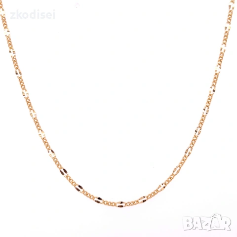 Златен синджир 2,76гр. 44,0см. 14кр. проба:585 модел:37716-4, снимка 2 - Колиета, медальони, синджири - 53826709