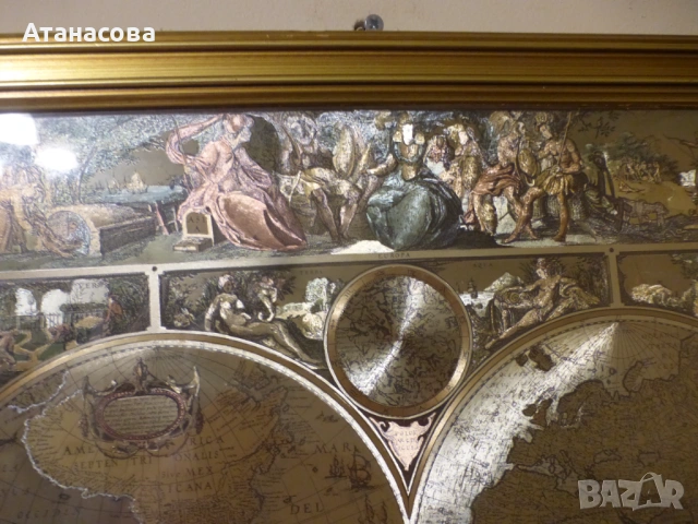 Картина Карта на света на Пискатор Глобус, снимка 4 - Картини - 53729286