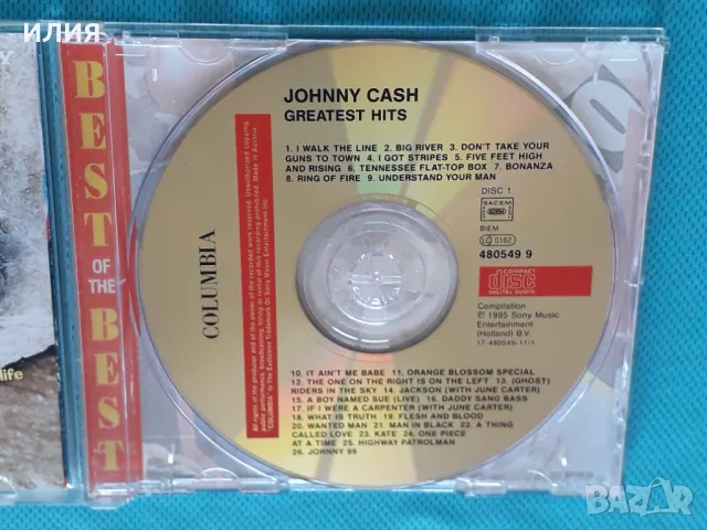 Johnny Cash – 1995 - Greatest Hits(Columbia – 480549 2)(Country,Country Rock), снимка 3 - CD дискове - 47244618