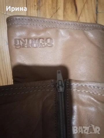 Дамски ботуши Indigo shoes от естествена кожа,37 номер, снимка 4 - Дамски ботуши - 53351540