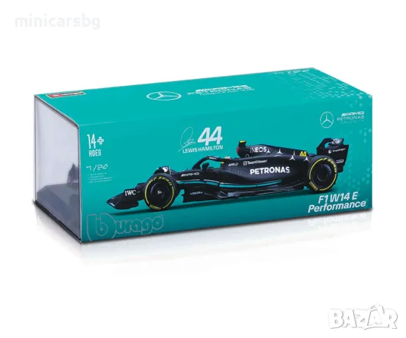 1:24 Метални колички: Mercedes AMG F1 W14 E Performance 44 Lewis Hamilton, снимка 1 - Колекции - 48242679