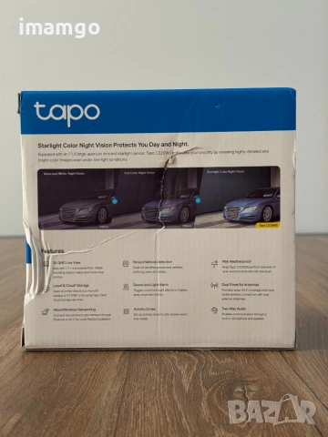 Чисто нова Wi-Fi Камера TP-Link Tapo C320WS (2K QHD / Външна), снимка 6 - IP камери - 54036803